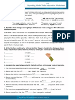 Reported Speech Modal Verbs 29-04-21