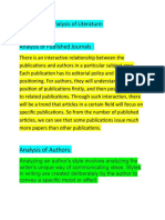 Quantitative Analysis of Literature