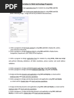 SPPU Web Technology Lab Questions For EndSem