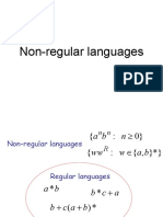 Non Regular Languages