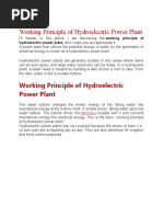 Hydro Power Plant Overview and Diagram | PDF | Hydroelectricity | Power ...