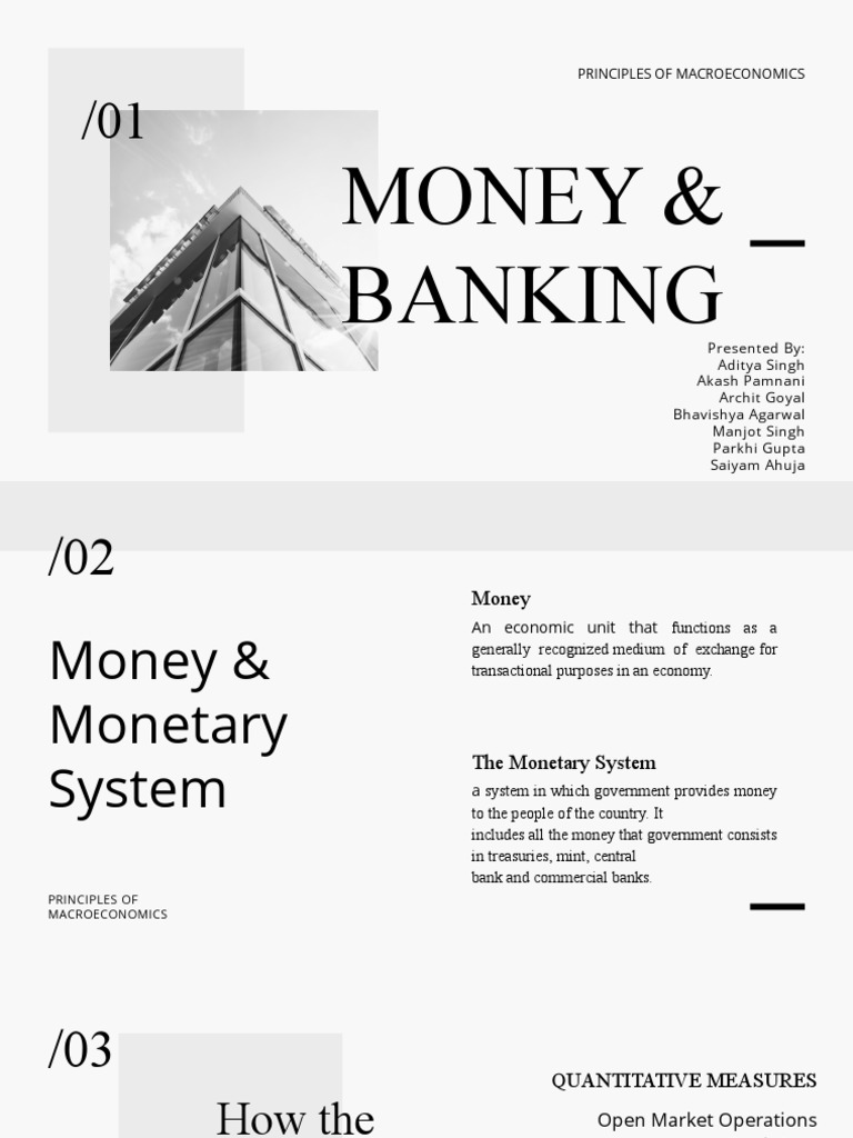 Money and Banking PDF Money Supply Money