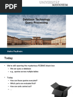 Database Technology Query Processing: Heiko Paulheim