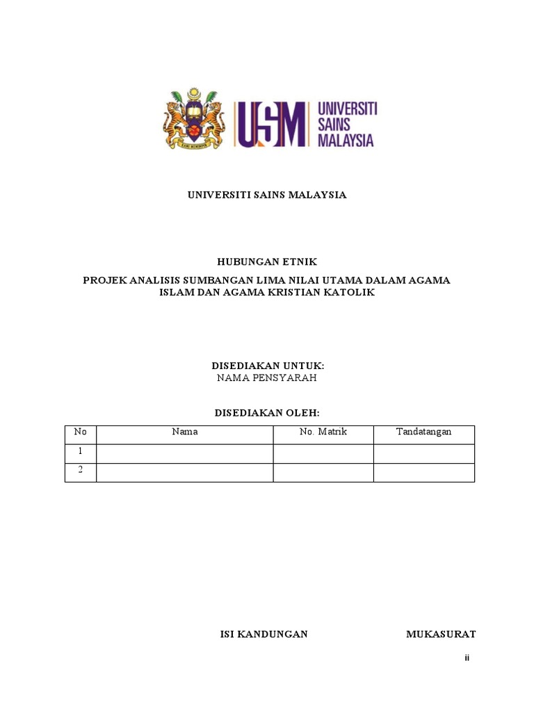 Hubungan Etnik Assignment Updated Pdf