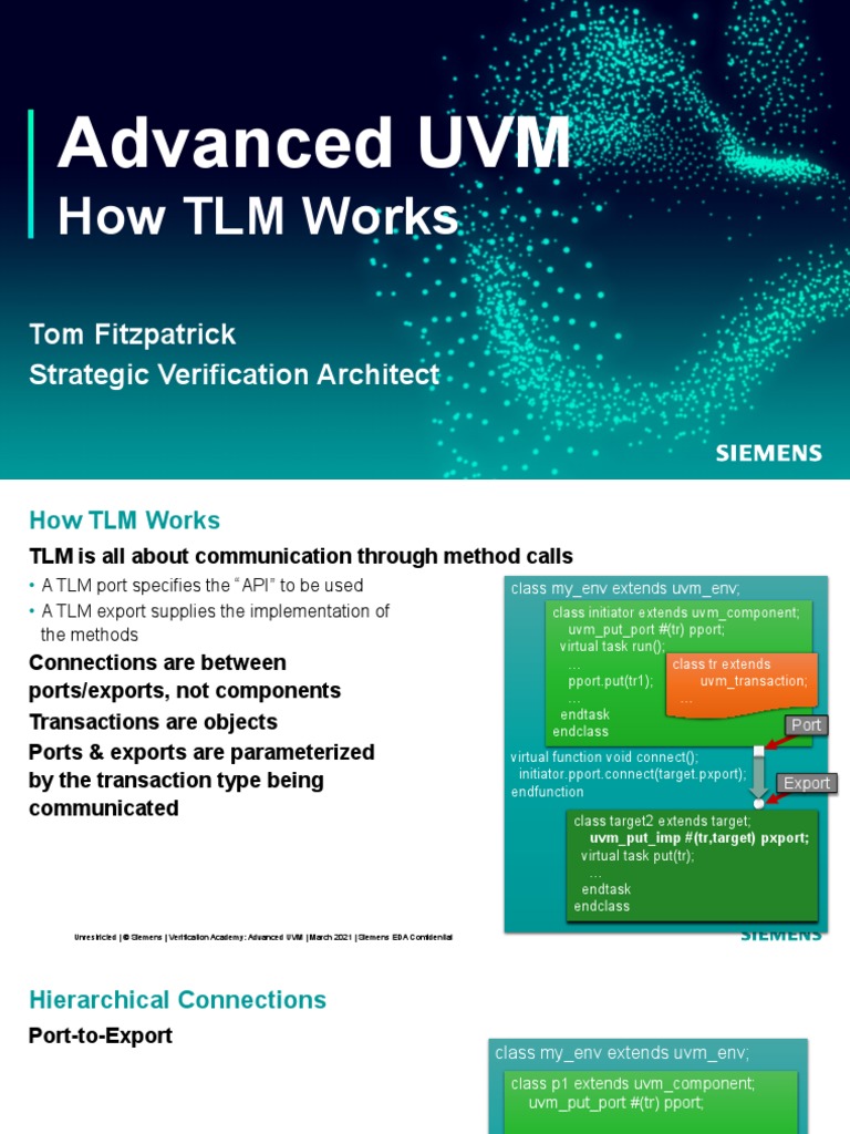 Advanced Uvm Session4 How TLM Works | PDF | Programming Paradigms ...
