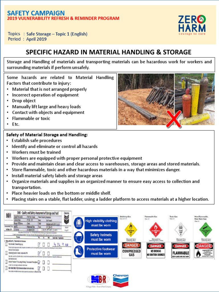 Safe Handling of Hazardous Materials | PDF | Crane (Machine) | Personal ...