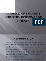 Profile of Eminent Industry Persons and Houses