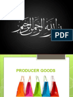 Producer and Consumer Goods