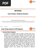 MITS4003: Case Studies: Database Systems