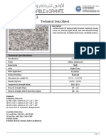 Technical Data -Light Gray G-603 Granite