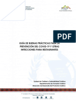 Guias de Buenas Practicas Para La Prevencion Del COVID-19 y Otras Infecciones Para Restaurante 27-11