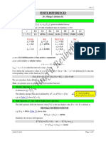 SMA 3261 Lecture 2 Finite Differences