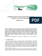 Intermediate Results From On-Going Cigré Enquiry On Reliability of High Voltage Equipment