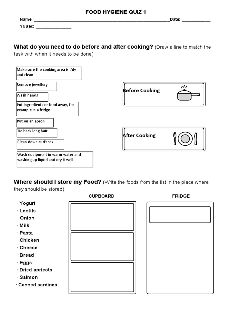 Food Processing Quiz 1 PDF