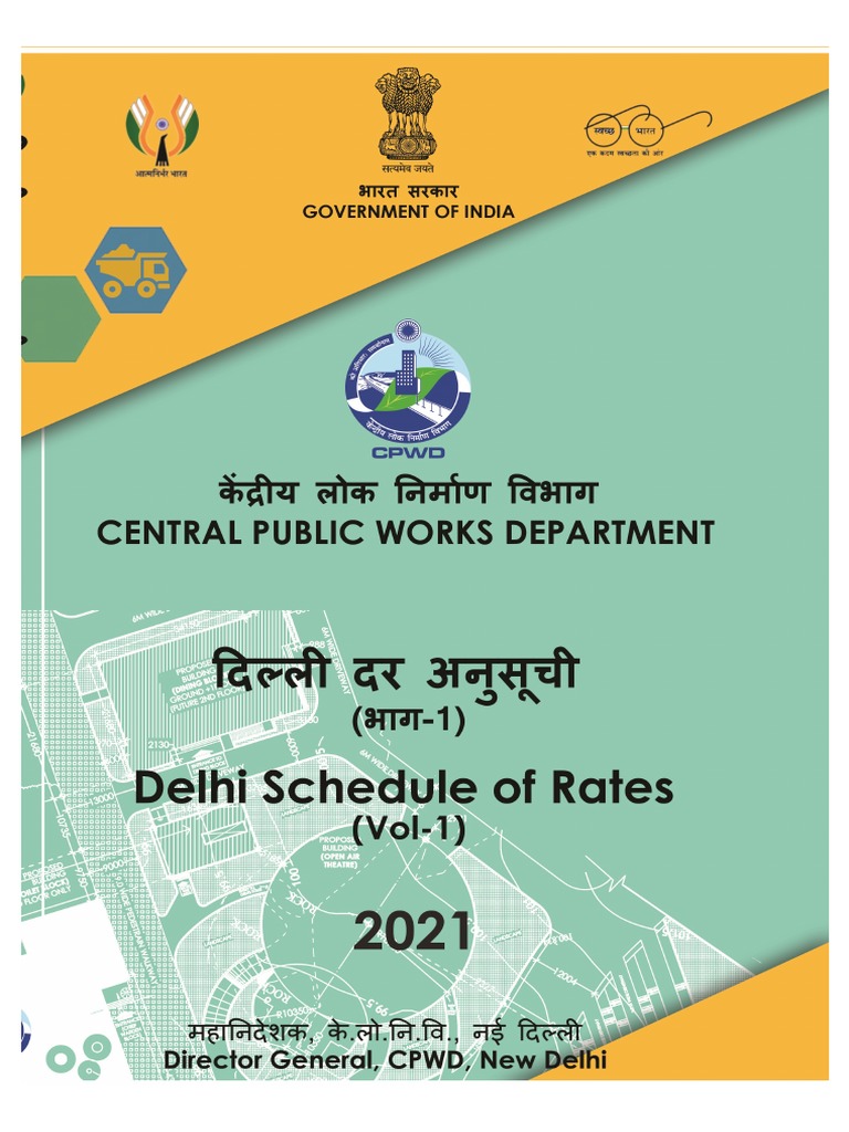 Delhi Schedule of Rates 2021 An Overview of Revisions to Construction