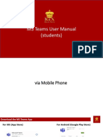 MS Teams User Manual (Students)