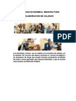 ACTIVIDAD ECONOMICA 3 -  MANUFACTURA DE CALZADO