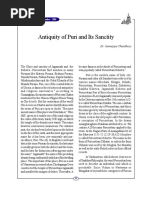 Antiquity of Puri and Its Sanctity: Orissa Review December - 2005