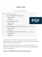 Delete Node: Case 1: Deleting The Only Node Present