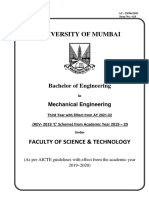 Third - Year - Mechanical - (BE Sem-V and VI) - Teaching Scheme and Course Content