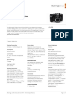 Blackmagic Pocket Cinema Camera 6K Pro: Product Technical Specifications
