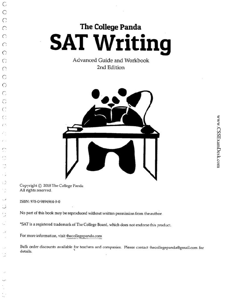 College Panda SAT Writing Guide | PDF