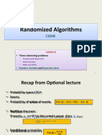 Randomized Algorithms Randomized Algorithms: - Three Interesting Problems - Three Interesting Problems
