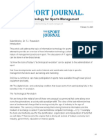 Information Technology For Sports Management