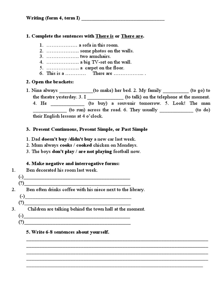 Writing 4 | PDF