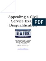 Appeal Civil Service Exam Disqualification