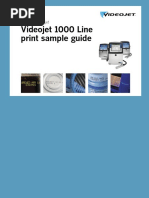 Videojet 1000 Line Print Sample Guide: Continuous Inkjet