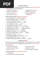 Possessive Adjectives & Possessive Pronouns