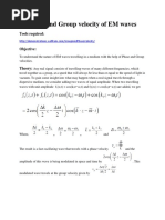 KEY Phase and Group Velocity-Manual 11