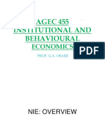 AGEC 455 - New Institutional Economics 2