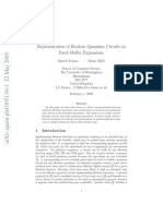 Representation of Boolean Quantum Circuits as Reed-Muller Expansions