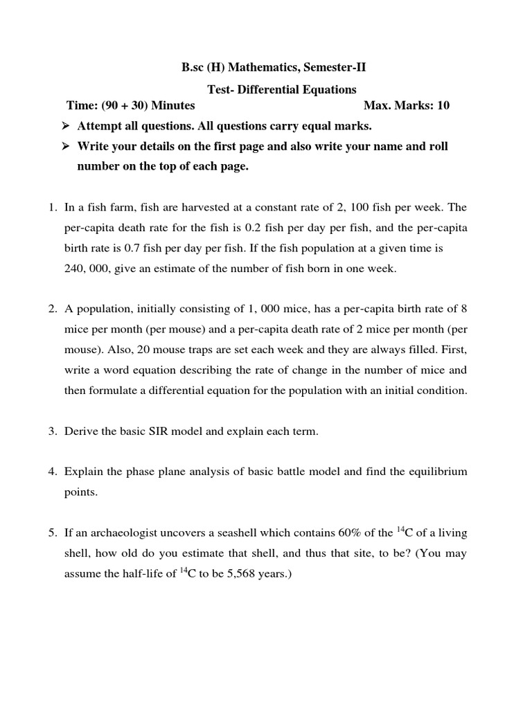 Test Paper | PDF