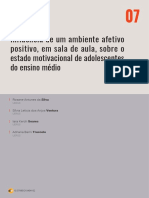 Influência de um ambiente afetivo  positivo, em sala de aula, sobre o  estado motivacional de adolescentes  do ensino médio