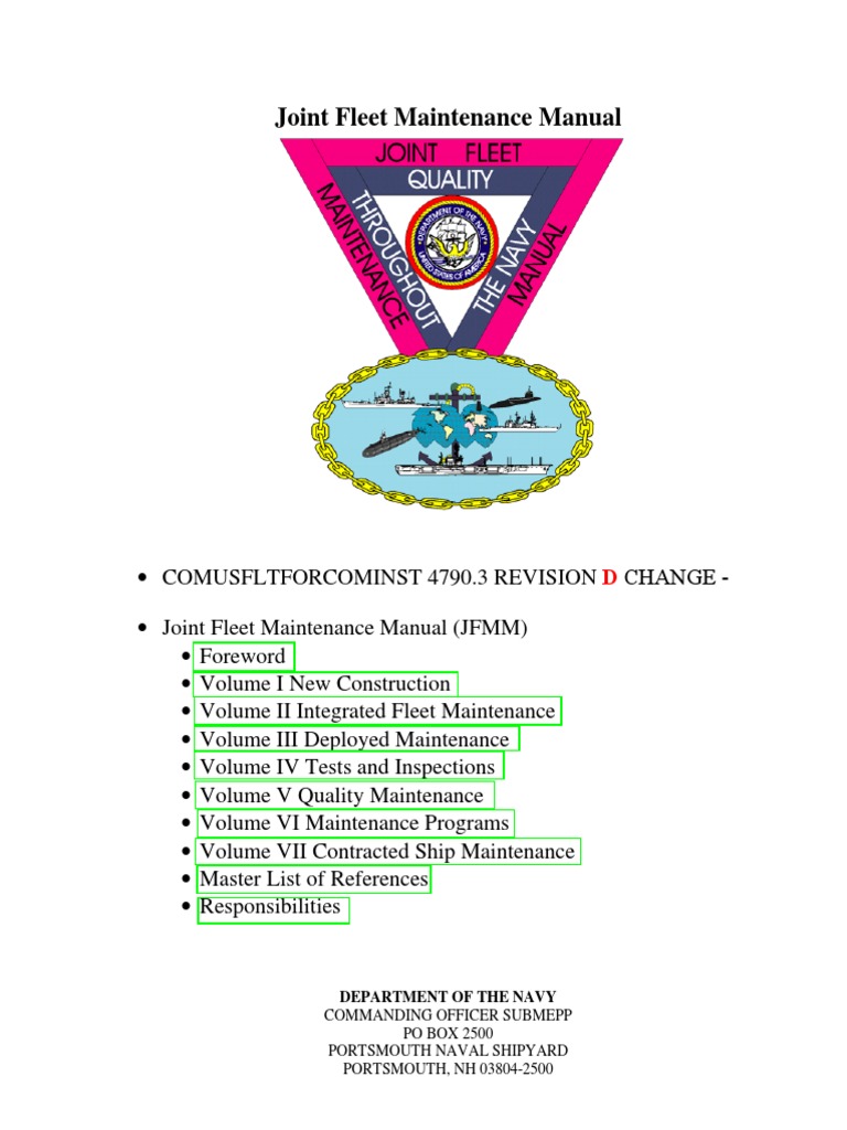 Joint Fleet Maintenance Manual PDF Icon Computer File