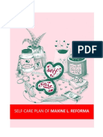 Self-Care Plan of Maxine L. Reforma