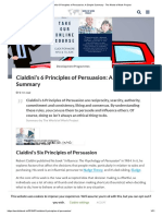 Cialdini's 6 Principles of Persuasion