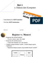 Instructions: Bahasa Dari Komputer: - Introduction Ke MIPS Machine - Set Dari MIPS Instruction