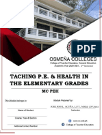 Taching P.E. & Health in The Elementary Grades: MC Peh