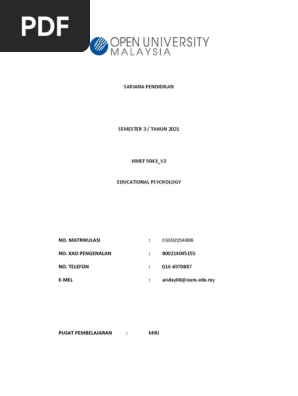Assignment Hmef5043  PDF