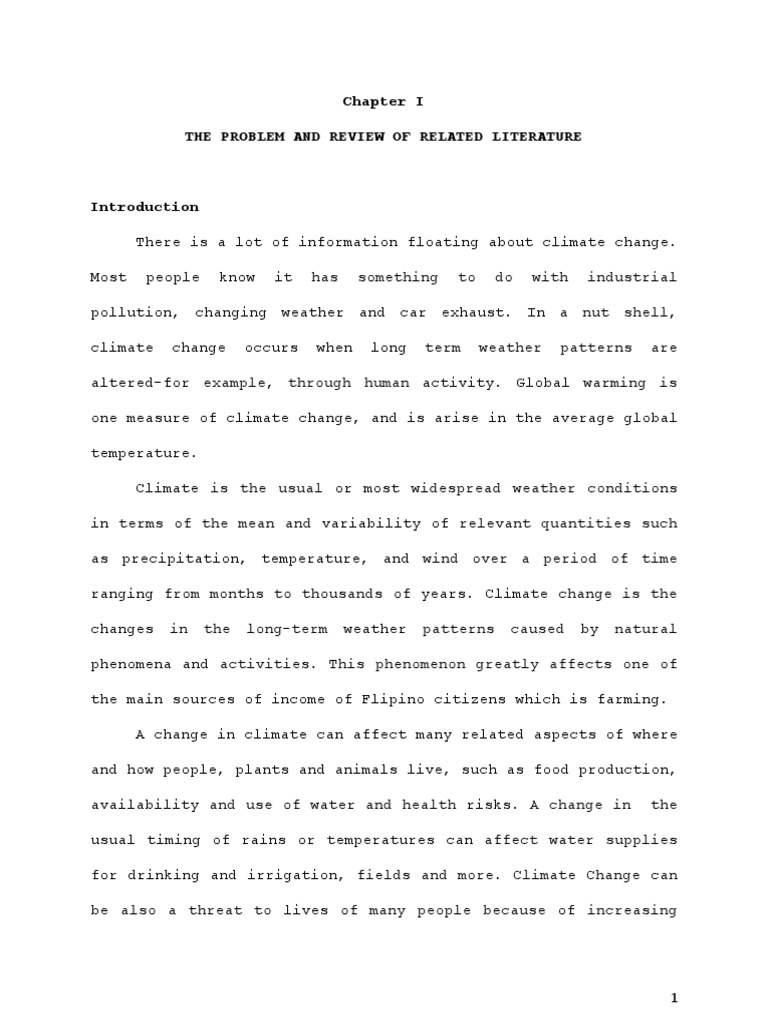 Research In Climate Change Pdf Climate Change Human Impact On The