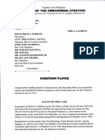 156688887 Position Paper on Administrative Case Involving the Iloilo City Supplementary Contract Award Before the Ombudsman