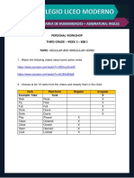 English: Personal Workshop Third Grade - Week 3 - Bim 3