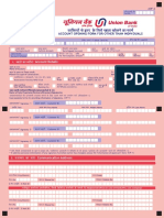 Union Bank Account Opening Form