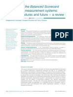 Insights From The Balanced Scorecard Performance Measurement Systems: Successes, Failures and Future - A Review