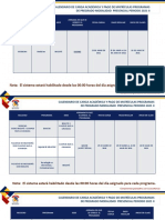 Calendario Cargas Acade¿Micas Presencial 2021-2