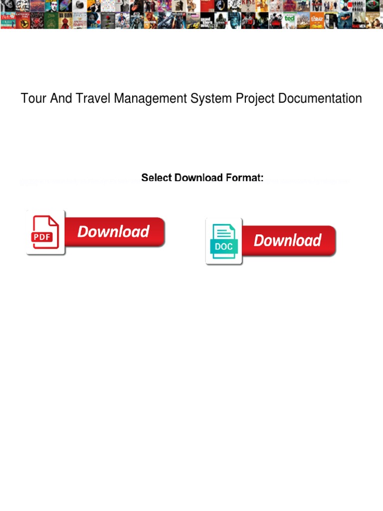tour and travel management system project documentation